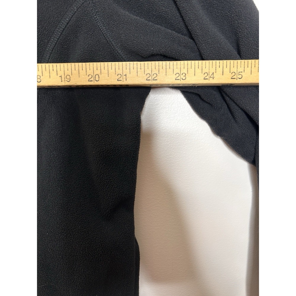 L.L. Bean Fleece Women's Vintage Full Zip Jacket Black Polartec Heavy Size Large - Picture 8 of 9
